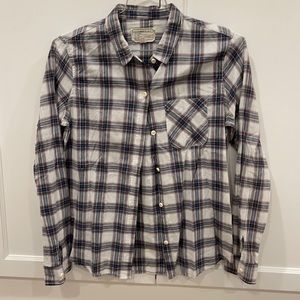 Current/Elliott Plaid Button-Down Shirt